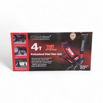 Нископрофилен Крик 4 тона Крокодил STAHLMAYER - XL ,  83-505мм, с 2 помпи