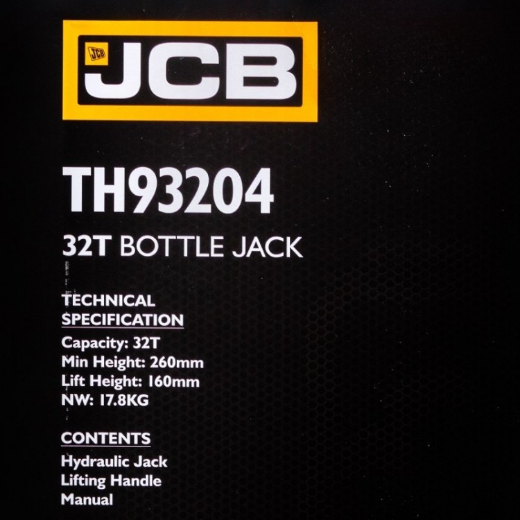 Хидравличен крик JCB ТH93204, тип бутилка, 32т Хидравличен крик JCB ТH93204, тип бутилка, 32т