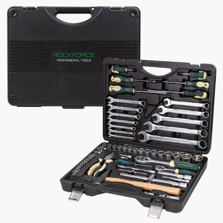 Комплект гедоре 1/2"& 1/4" , 110 части ROCKFORCE ,41101-5 Комплект гедоре 1/2"& 1/4" , 110 части ROCKFORCE ,41101-5