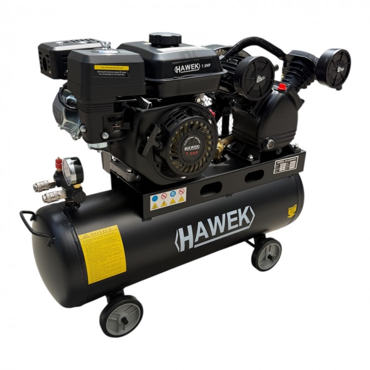 Бензинов компресор за въздух HAWEK , 50 литра , 7.5Hp