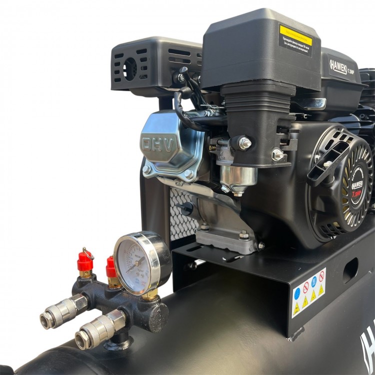 БЕНЗИНОВ КОМПРЕСОР ЗА ВЪЗДУХ 100 ЛИТРА 7.5HP HAWEK