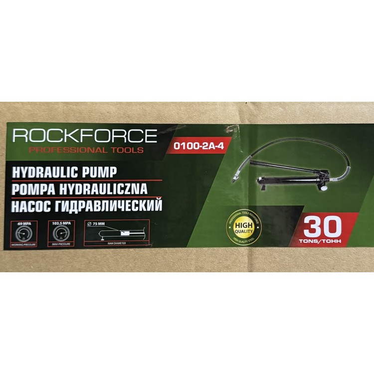 Хидравлична помпа 30 тона ROCKFORCE , RF-0100-2A-4 Хидравлична помпа 30 тона ROCKFORCE , RF-0100-2A-4