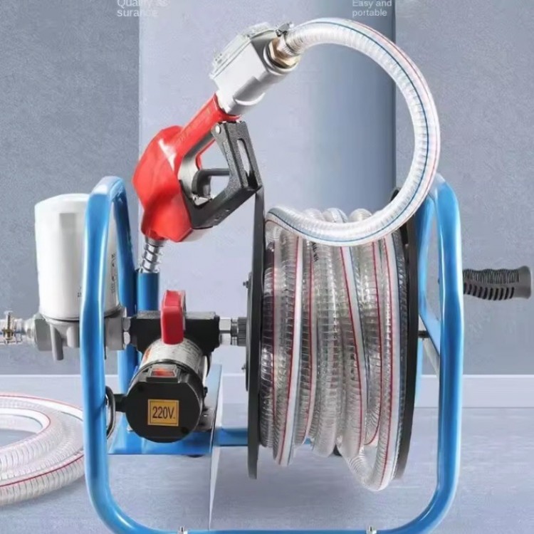 Електрическа помпа за гориво със стойка и пистолет  – 220V , В-29-31