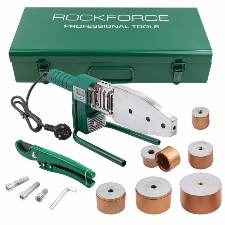 Поялник за полипропилен ROCKFORCE , 1000 W, 20-63 мм Поялник за полипропилен ROCKFORCE , 1000 W, 20-63 мм