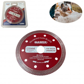 Диамантен диск за сухо и мокро  рязане HAWEK-PREMIUM  125, 125х22.23mm