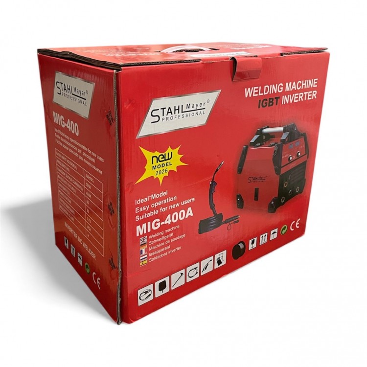 Телоподаващ апарат MIG, MAG, MMA за заваряване без газ 400А STAHLMAYER-RED