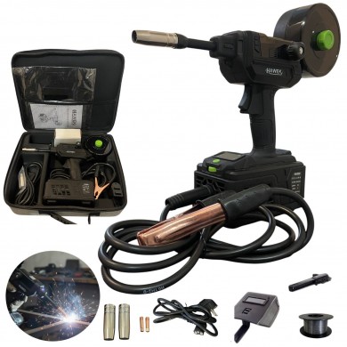 Инверторен телоподаващ апарат без газ Hawek 400A – професионално заваряване с една ръка