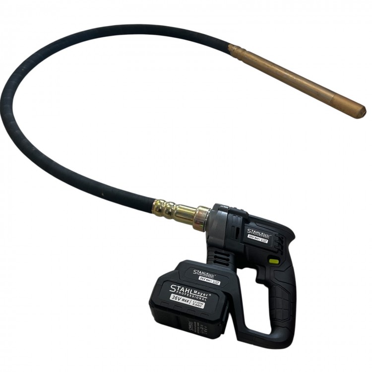 Акумулаторен вибратор за бетон STAHLMAYER 36V,  с 2 батерии и зарядно