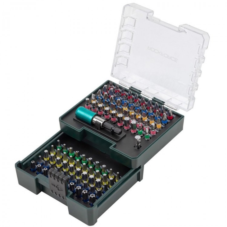 Комплект битове 102 части ROCKFORCE , RF-21023 Комплект битове 102 части ROCKFORCE , RF-21023