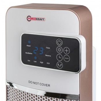 Вентилаторна печка с керамичен  нагревател 2000W FORCEKRAFT с дисплей и дистанционно Вентилаторна печка с керамичен  нагревател 2000W FORCEKRAFT с дисплей и дистанционно