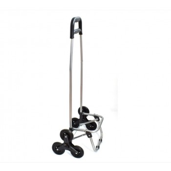 Сгъваема пазарска количка за стълби , с 2 х 3 колелца , Многоцветна, капацитет 60L,