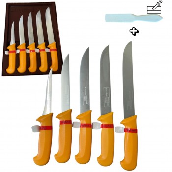 Комплект професионални месарски ножове  , 5 броя STAHLMAYER Exclusive  + подарък
