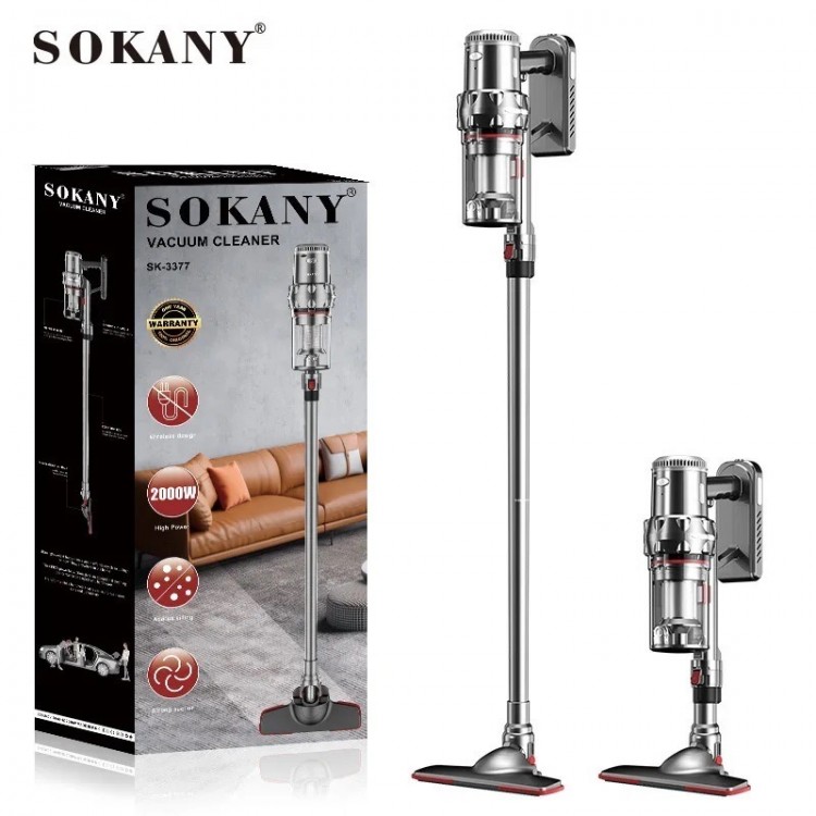 SOKANY SK-3377 – мощна циклонна прахосмукачка за бързо и ефективно почистване