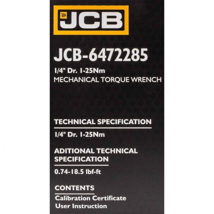 Динамометричен ключ 1/4" ,1-25 Nm JCB Динамометричен ключ 1/4" ,1-25 Nm JCB