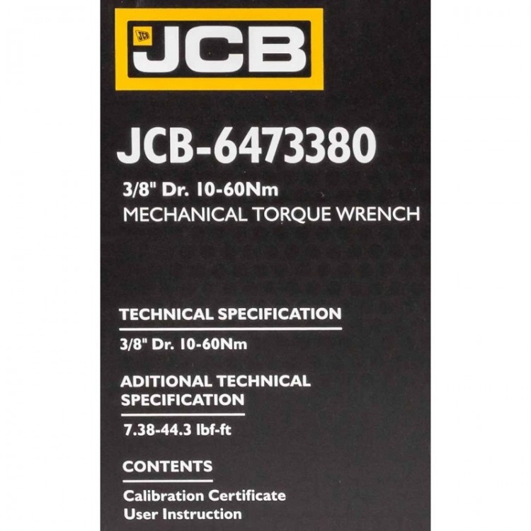 Динамометричен ключ 3/8" ,10-60 Nm JCB Динамометричен ключ 3/8" ,10-60 Nm JCB
