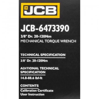 Динамометричен ключ 3/8" ,20-120 Nm JCB Динамометричен ключ 3/8" ,20-120 Nm JCB