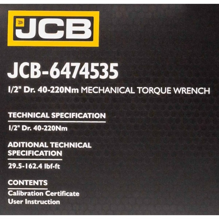 Динамометричен ключ 1/2" ,40-220 Nm JCB Динамометричен ключ 1/2" ,40-220 Nm JCB