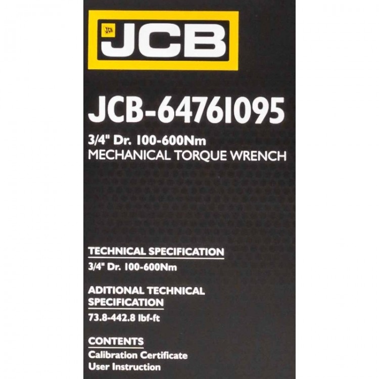 Динамометричен ключ 3/4" ,100-600 Nm JCB Динамометричен ключ 3/4" ,100-600 Nm JCB
