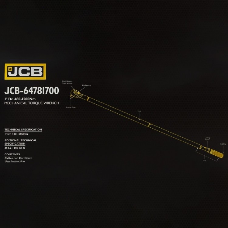 Динамометричен ключ 1" , 480 - 1500 Nm JCB Динамометричен ключ 1" , 480 - 1500 Nm JCB