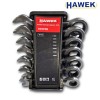 Комплект къси тресчотни ключове HAWEK ,8-19 мм, 7 части Комплект къси тресчотни ключове HAWEK ,8-19 мм, 7 части