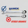 ЗВЕЗДОГАЕЧНИ ТРЕСЧОТНИ КЛЮЧОВЕ 8 - 32 ММ 13 ЧАСТИ HAWEK