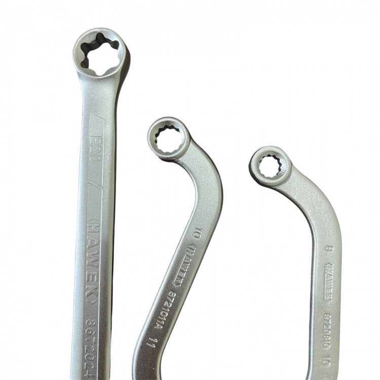 Специални ключове комплект S-образни , С-образни , Е-Torx , 14части HAWEK 