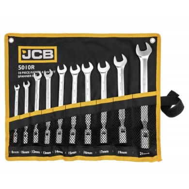 Комплект глухи звездогаечни ключове JCB – 10ч , 8-21мм , 5010R
