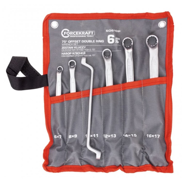 Ключове лули комплект FORCEKRAFT  6–17 мм, 6 части
