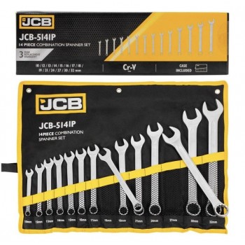 КОМПЛЕКТ ЗВЕЗДОГАЕЧНИ КЛЮЧОВЕ 10 – 32 ММ 14 ЧАСТИ JCB